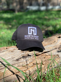A Frame Hat - Black Hat with White logo
