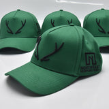 Sambar Antler A Frame Hat - Green Hat with Black logo