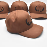 Fallow Antler A Frame Hat - Brown Hat with Black logo