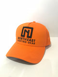 A Frame Hat - Blaze Orange Hat With Black logo
