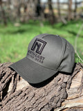 A Frame Hat - Dark Grey Hat with Black logo