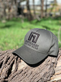 A Frame Hat - Dark Grey Hat with Black logo