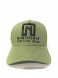 A Frame Hat - Green Hat With Black logo