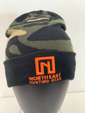 Camo Beanie - Orange Logo