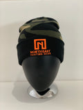 Camo Beanie - Orange Logo