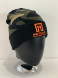 Camo Beanie - Orange Logo