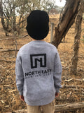 NEHG Kids Grey Jumper - Black Logo