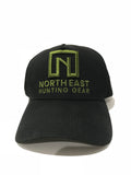 A Frame Hat - Black Hat with Green logo