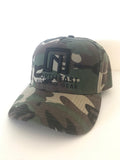 A Frame Hat - Camo Hat with Black logo