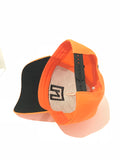 A Frame Hat - Blaze Orange Hat With Black logo