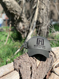 A Frame Hat - Dark Grey Hat with Black logo