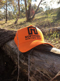 A Frame Hat - Blaze Orange Hat With Black logo