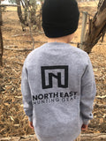 NEHG Kids Grey Jumper - Black Logo