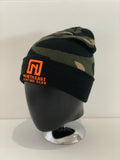 Camo Beanie - Orange Logo